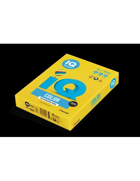 Koopiapaber IQ A4/80g/500L IG50 rapsikollane