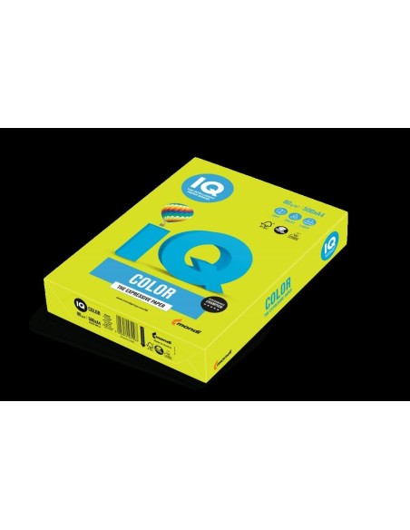 Colour paper IQ A4 80gsm 500 sheets NEOGN Neon Green
