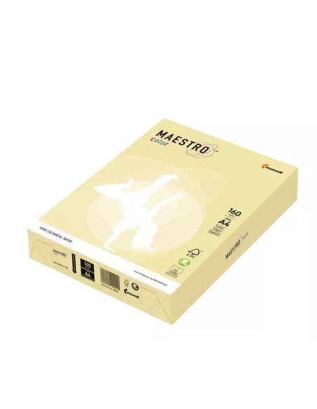 Koopiapaber IQ A4/160g/250L YE23 kollane