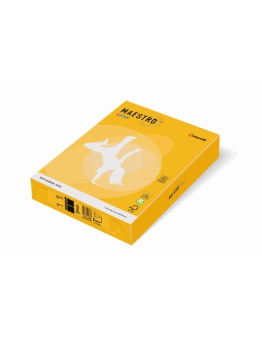 Koopiapaber IQ A4/160g/250L SY40 päikesekollane