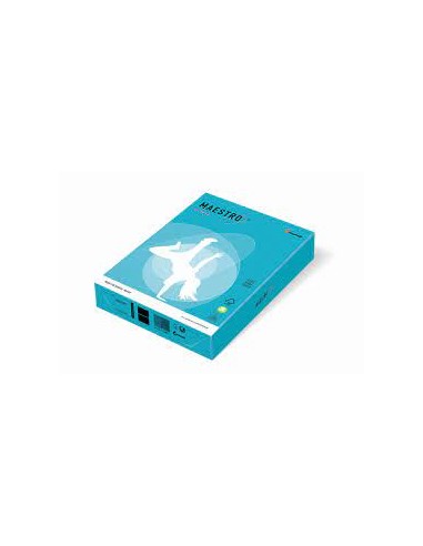 Colour paper IQ A4 160gsm 250sheets AB48 Aqua Blue