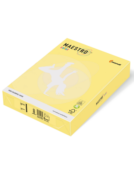 Colour paper IQ A4 160gsm 250sheets ZG34 Lemon Yellow