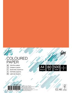 Koopiapaber College A4/80g/500L,  oranz