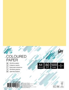 Koopiapaber College A4/80g/500L, helekollane