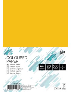 Colored paper College A4/500 sheets, yellow, 80g/m2