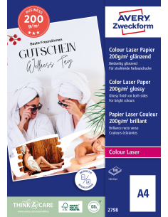 Fotopaber Zweckform 2798 A4/200g/100L läikiv, laser printeritele