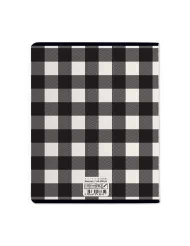 Kaustik Bruno Visconti A5/48L Black&White.Check 5x5ruut