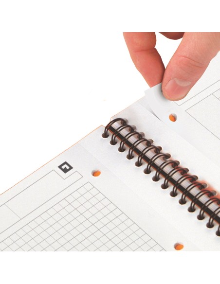 Spiraalplokk Oxford International Activebook A4+/80L 5x5ruut, augustusega 8-8-8