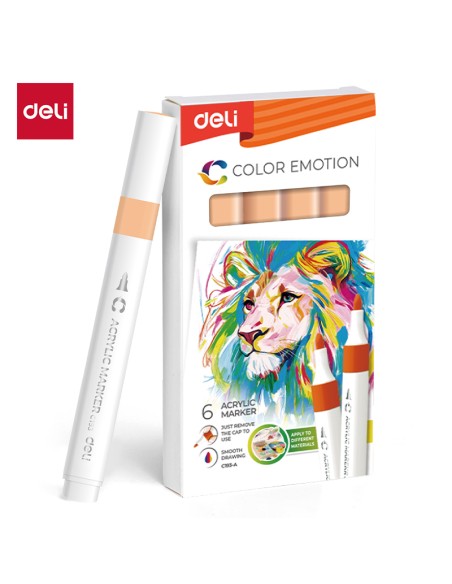 Akrüülmarker DELI 150 peach