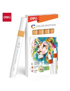 Akrüülmarker DELI 55 orange yellow