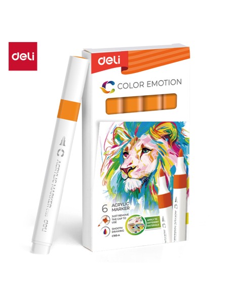 Akrüülmarker DELI 23 orange