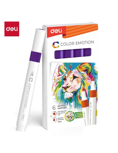 Akrüülmarker DELI 27 dark violet