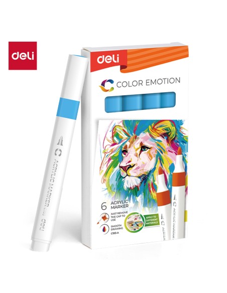 Acrylic marker DELI 29 sky blue