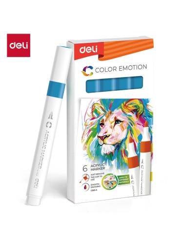 Acrylic marker DELI 48 royal blue