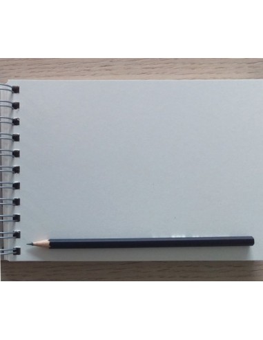 Spiral pad KPF College A6/80 sheets, 5x5 squares, grey, double loop spiral on the short side