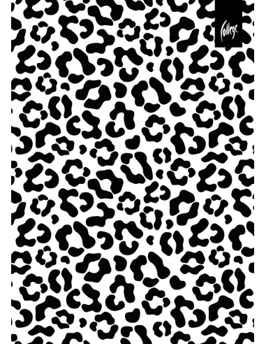 Spiral pad College BW A4/80 sheets, 5x5 squares, PP covers with imprint