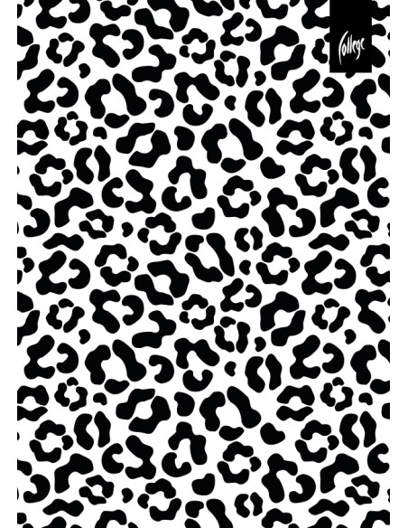Spiral pad College BW A4/80 sheets, 5x5 squares, PP covers with imprint