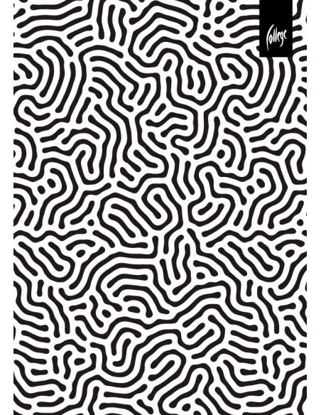 Spiral pad College BW A4/80 sheets, 5x5 squares, PP covers with imprint