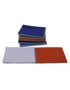 Notebook College Hard A5/50sheets/white, up spiral