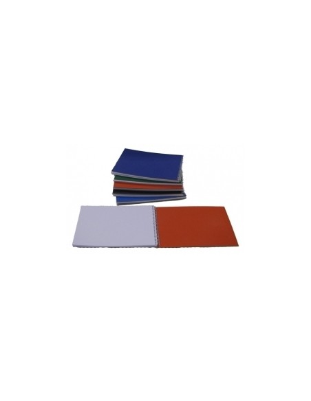 Notebook College Hard A5/50sheets/white, up spiral