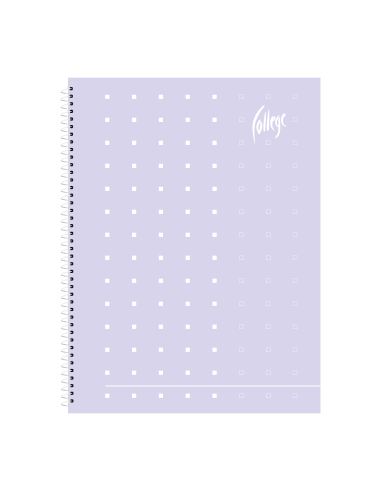 Notebook College Supreme A4/48sheets/5x5 square, spiral on side