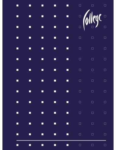Notebook College Supreme A6/60sheets/5x5 square, spiral on side