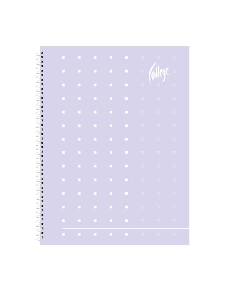 Notebook College Supreme A4/80sheets/5x5 square, spiral on side