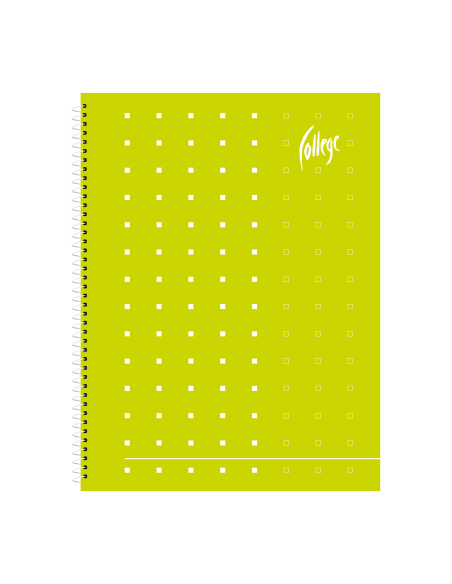 Notebook College Supreme A4/80sheets/5x5 square, spiral on side