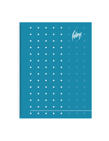 Notebook College Supreme A5/80sheets/5x5 square, spiral on side