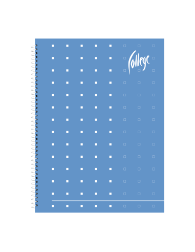 Notebook College Circle A4/50sh/7x7square, spiral on side