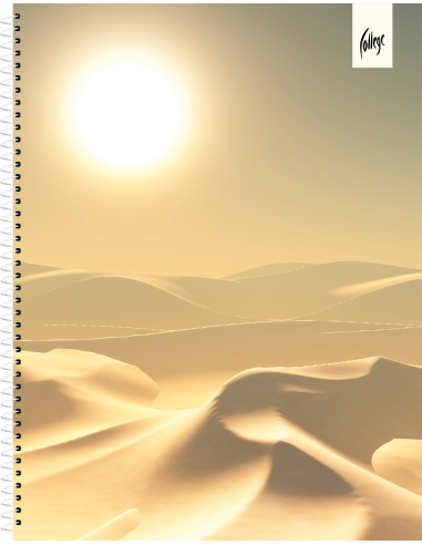 Notebook College Premium A5/80sh lined, spiral on side
