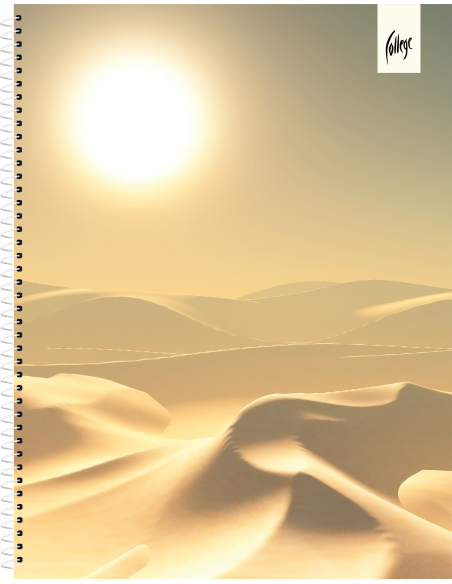 Notebook College Premium A5/80sh lined, spiral on side