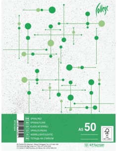 Notebook College A5/50sh/lined spiral on side