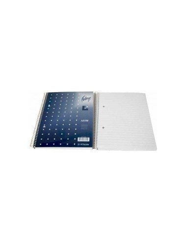 Notebook College A5/50sh/lined spiral on side
