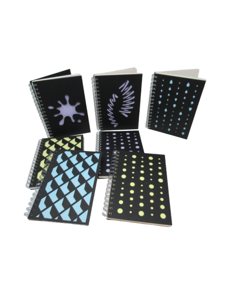 Spiral pad Laser A5/120 sheets,dotted, spiral on long side, MIX