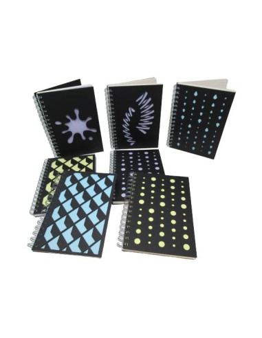 Spiral pad CHARLOT Laser A5/100 sheets,dotted, spiral on long side, MIX
