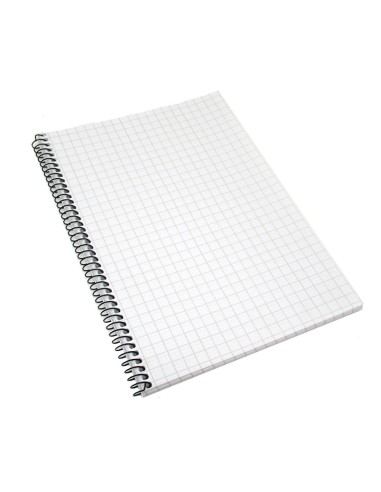 Spiral pad College A5/80sh/7x7square without cover, spiral on long side