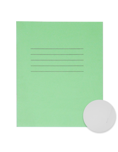 Exercise book KPF 12sh green white