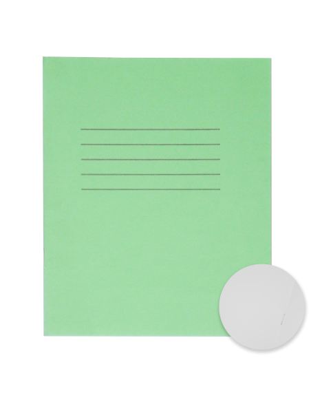 Exercise book KPF 12sh green white
