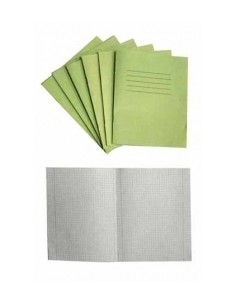 Exercise book KPF 12sh green 5x5 square