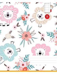 Exercise book KPF 12sh with picture, 7x7 square