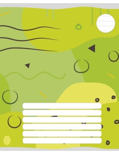 Exercise book LT with design 165x205/12 sheets, 23 lines