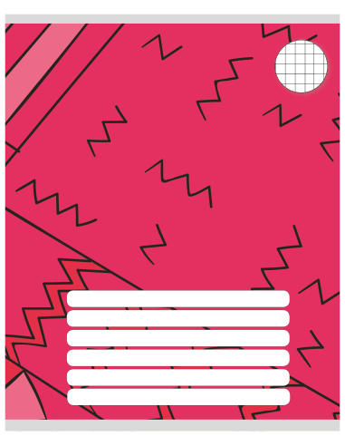 Exercise book LT with design 165x205/12 sheets, 5x5 squares