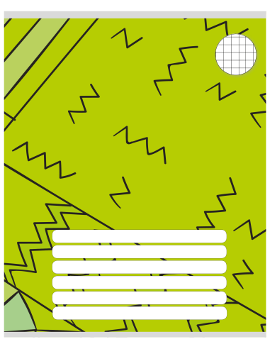 Exercise book LT with design 165x205/12 sheets, 5x5 squares