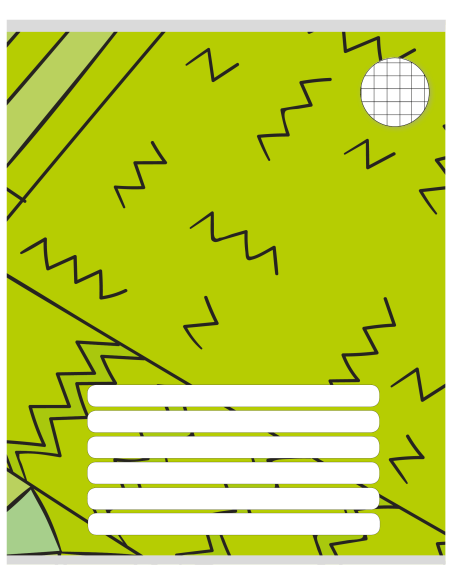 Exercise book LT with design 165x205/12 sheets, 5x5 squares