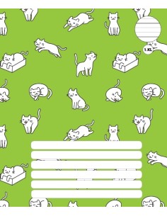 Exercise book LT with design 165x205/12 sheets, 6 mm lines/guiding line, 1 class
