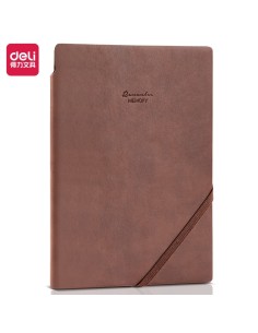 Märkmik DELI A5 pu-kaaned pruun