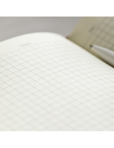 Leather Cover Notebook A5-96 sheets, 80gsm GREY/KHAKI/LIGHT GREY