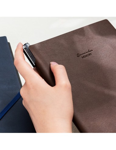 Leather Cover Notebook A5-96 sheets, 80gsm BLACK/BLUE/BROWN