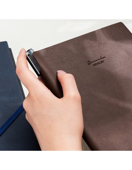 Leather Cover Notebook A5-96 sheets, 80gsm BLACK/BLUE/BROWN